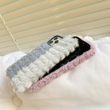 Load image into Gallery viewer, Winter Warm Color Plush Furry Fluffy Soft iPhone Case （iPhone 13 Pro Max）22816