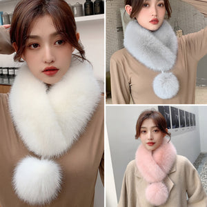 Fashion Fur Collar Fox Fur Collar Versatile Neck Warmer 22507