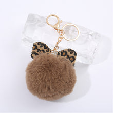 Load image into Gallery viewer, Pom Pom Keychain Artificial Fur Ball Keychain Fluffy Accessories Car Bag Charm 22C16