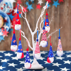 Independence Day Gnome Faceless Doll Plush Ornaments Set 22B55