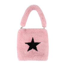 Load image into Gallery viewer, Womens Soft Eco Fur Fluffy Mini Tote Bag Purse 21834