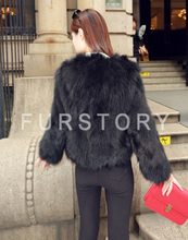 Load image into Gallery viewer, Women's Natural Fox Fur Coat Fashion Natural Color Full Sleeve