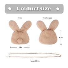 Load image into Gallery viewer, Purses for Women Plush Shoulder Bag Faux Fur Bunny  Crossbody Handbags 21844