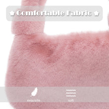 Load image into Gallery viewer, Women’s Shoulder Tote Handbags Fluffy Faux Fur Bag Crossbody Bag 21836