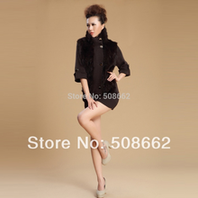 Load image into Gallery viewer, Natural Rabbit Fur Coat Jacket Overcoat Fur Coat Women