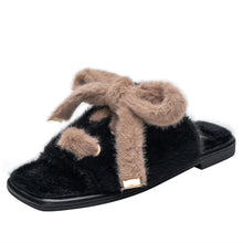 Load image into Gallery viewer, Women&#39;s Bow tie Slippers Open Toe Anti-Slip House Slippers 22S09