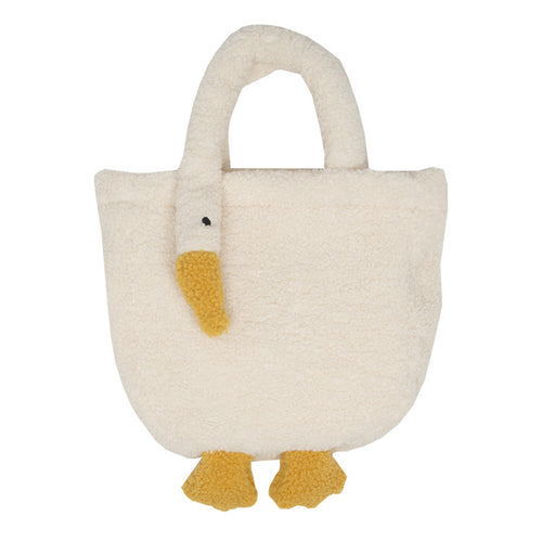 Women Cute Goose Plush Bag Funny Novelty Goose Tote Handbag Shoulder 22410