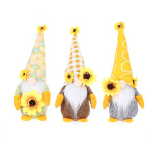 Load image into Gallery viewer, Gnome Spring Sunflower Gnome Handmade Easter Ornament 22B66