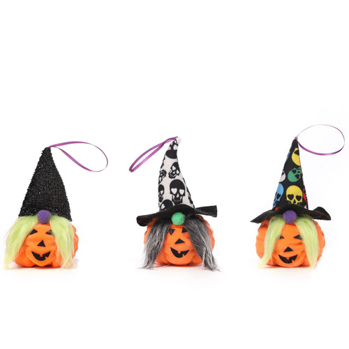 Halloween Hanging Ornaments Plush Pumpkin Gnomes Home Decor Tree Decorations 22B63