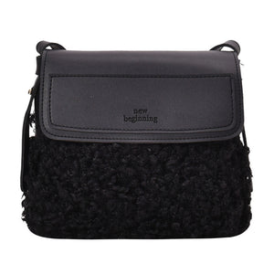 Shoulder Bags Ladies Small Plush Crossbody Bag Winter 22432