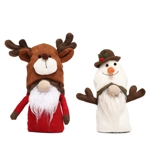 Christmas Tree Ornaments, Hanging Plush Decorations Holiday Party Santa, Snowman, Reindeer 22B59