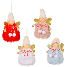 Load image into Gallery viewer, Christmas Tree Plush Ornaments Hanging Mini Angel Doll Decoration Party Gifts 22B60