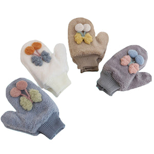 Cute Full Finger Plush Gloves Winter Warm Mittens Hand Warmer for Women Teenager Girls 22837