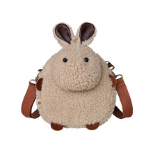 Load image into Gallery viewer, Plush Rabbit Bunny Fluffy Toy Crossbody Shoulder Bag Satchel with Rope 22411