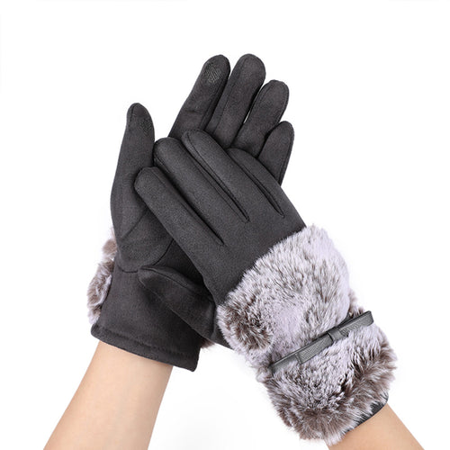 Womens Winter Warm Touchscreen Gloves Thermal Soft Lining Elastic Cuff 22829