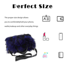 Load image into Gallery viewer, Women&#39;s Winter Fur Bag Silver Fox Handbag Leather Ladies Shoulder Bag