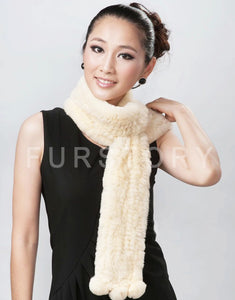 REX Rabbit Fur Scarf Wrap Cape Shawl Neck Warmer 9 Colors NEW Soft S/L FS050129