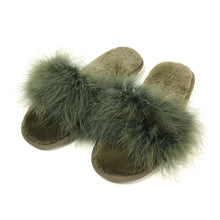 Load image into Gallery viewer, Fur Slippers Memory Foam Cozy House Slides Shoes