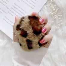 Load image into Gallery viewer, Leopard Print Earphone Case for Apple Airpods 1/2  Plush Headphone Case 22818