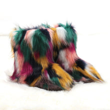 Load image into Gallery viewer, Women&#39;s Faux fur Boot Furry Fluffy Short Snow Boot  22S13