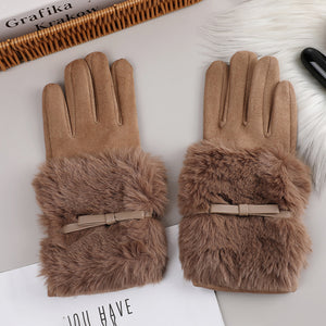 Womens Winter Warm Touchscreen Gloves Thermal Soft Lining Elastic Cuff 22829