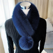 Load image into Gallery viewer, Fashion Fur Collar Fox Fur Collar Versatile Neck Warmer 22507