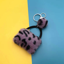 Load image into Gallery viewer, Leopard Bag Keychain Cute Plush Cartoon Pendant 22C10
