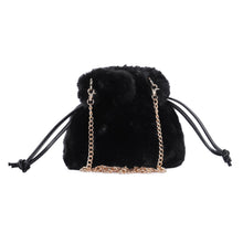 Load image into Gallery viewer, Crossbody Bags for Women Faux Fur Drawstring Satchel Purses and Handbags Fluffy Shoulder Bag for Girls