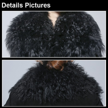 Load image into Gallery viewer, Lamb Fur Collar Coat Top Grade Genuine Sheep Leather Full Sleeve Jacket