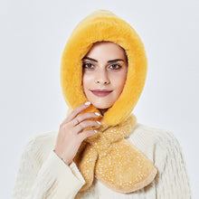 Load image into Gallery viewer, Winter Hats for Women Warm Hooded Scarf Hat for Women 22635