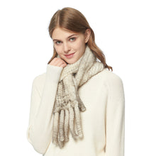 Load image into Gallery viewer, Women&#39;s Knitted Mink Fur Scarf For Winter Warm Shawl Scarves Fur Story FS050303