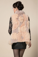 Load image into Gallery viewer, Natural Fox + REX Rabbit Fur Vest Jacket Coat