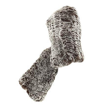 Load image into Gallery viewer, Women Winter Knitted Rex Rabbit Neck Warmer Infinity loop Scarf Scarves For Women Ladies
