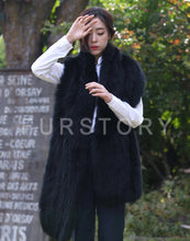 Load image into Gallery viewer, Real Fox Fur Scarf Ball Fur Wrap Cape Shawl Neck Warmer FS15503