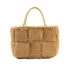 Load image into Gallery viewer, Women Woven Satchels Plush Totes Large Capacity Top-Handle Bags 22435