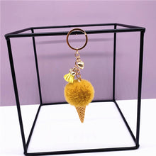 Load image into Gallery viewer, Ice Cream Keychain Cute Bag Cartoon Plush Pendant 22C02