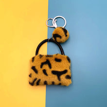 Load image into Gallery viewer, Leopard Bag Keychain Cute Plush Cartoon Pendant 22C10