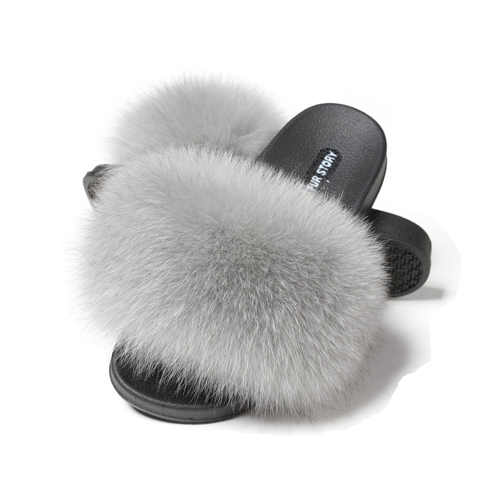 Mink Fur Slippers Keychain