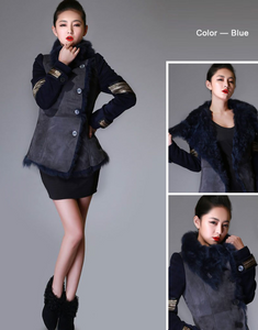 Natural Sheep Fur Coat Double Faced Overcoat Thick Winter Coat