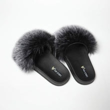 Load image into Gallery viewer, FS19S05 Faux Fur Slides Furry Slipper Sandals (Flat)