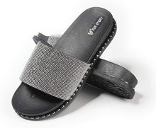 Load image into Gallery viewer, Glitter Rhinestone Slippers(Rivet)