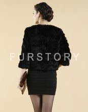 Load image into Gallery viewer, Real Rabbit Fur Coat Short Overcoat Jacket Womens&#39; Top Winter Dress Good Quality Fur Coat Female Fur Story FS13016