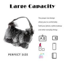 Load image into Gallery viewer, Women&#39;s Winter Fox Shoulder Handbags Hand Bag for Women Leather Top Handle Ladies Zipper Soft Stylish Fashion Bag