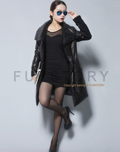 Load image into Gallery viewer, Genuine Sheep Leather Coat Down Overcoat Top Grade Leather Jacket