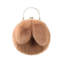 Load image into Gallery viewer, Faux Fur Wallet Fuzzy Bunny Women&#39;s Crossbody Bag Women&#39;s Plush Clutch  19820