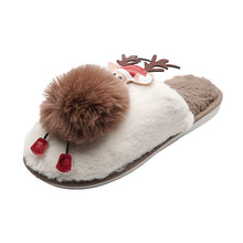 Load image into Gallery viewer, Women&#39;s Lovely Deer Plush Soft Warm Home Slippers Shoes 22S06