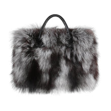 Load image into Gallery viewer, Women&#39;s Winter Fur Bag Silver Fox Handbag Leather Ladies Shoulder Bag