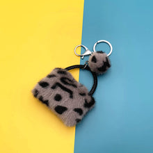 Load image into Gallery viewer, Leopard Bag Keychain Cute Plush Cartoon Pendant 22C10