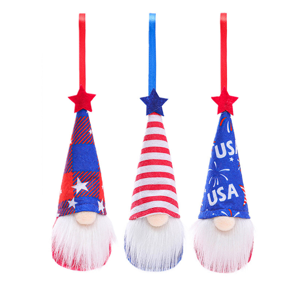 Independence Day Gnome Faceless Doll Plush Ornaments Set 22B55