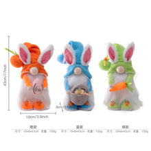 Load image into Gallery viewer, Rabbit Ear Gnome Doll Ornament Party Rudolph Doll Adorn Delicate Gift 22B67